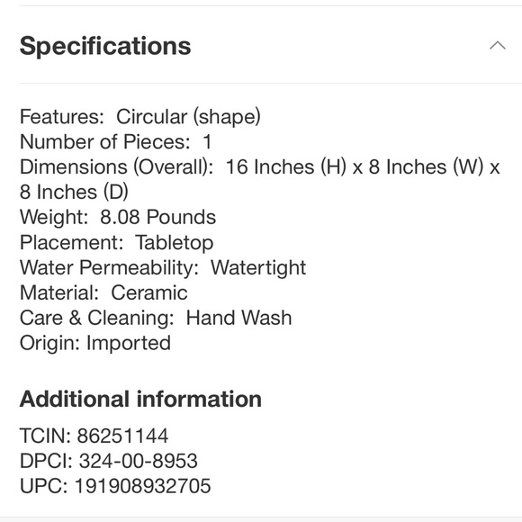 16" Faceted Ceramic Vase Taupe - Hearth & Hand™ with Magnolia - Picture 9 of 13